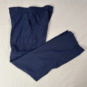Columbia Youth Zip-Off Convertible Hiking Pants Blue Size 12 Cargo Travel